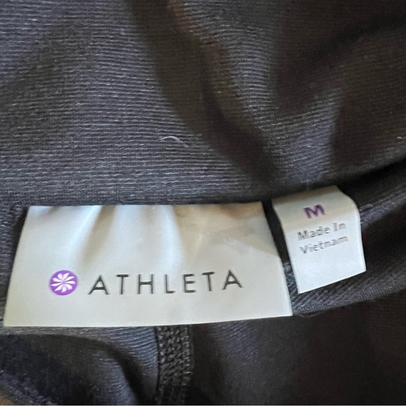 Athleta black tennis mini skort with built in shorts size M like new condition - Picture 11 of 12